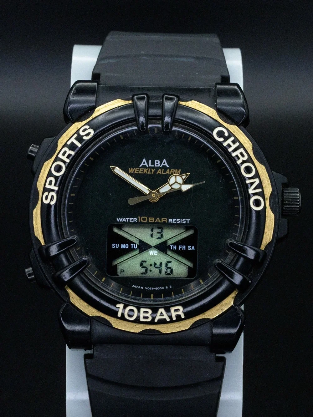 Seiko Alba Rare V061-6000 Vintage 38mm Analog Digital JDM Import Watch